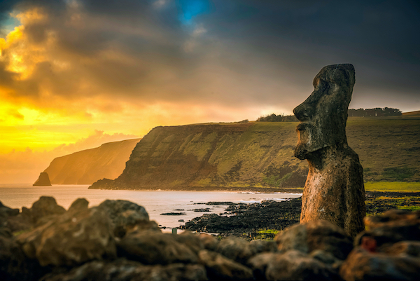 Moai at Rapa Nui, Chile